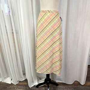 2/$30 NWT Laura Scott‎ Pastel Maxi Skirt Womens Size L